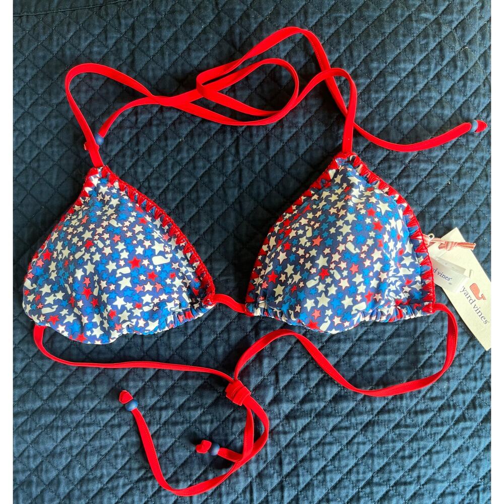 Vineyard Vines NWT Americana bikini top, size XS.